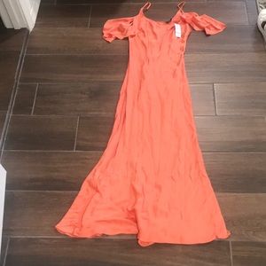 Coral women’s formal maxi dress